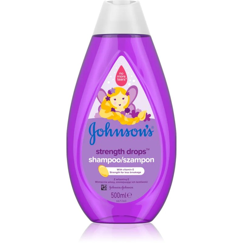 Johnson's® Strenght Drops šampon za okrepitev las za otroke 500 ml