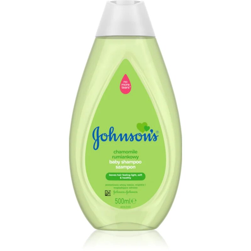 Johnson's® Wash and Bath nežni šampon za otroke od rojstva s kamilico 500 ml
