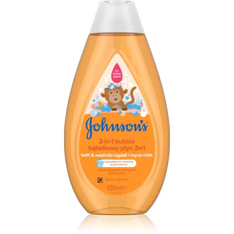 Johnson's® Wash and Bath peneča kopel in gel za umivanje 2 v 1 500 ml