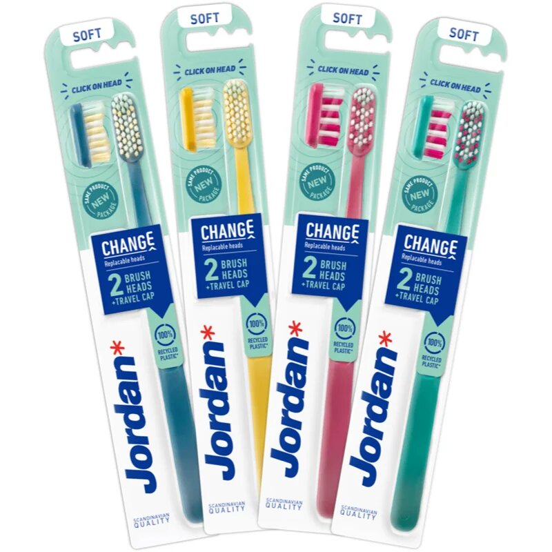 Jordan Change Soft 2-head zobna ščetka 1 kos