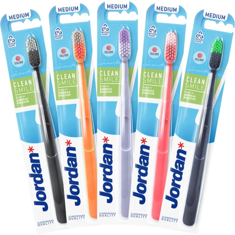 Jordan Clean Smile Medium zobna ščetka 1 kos