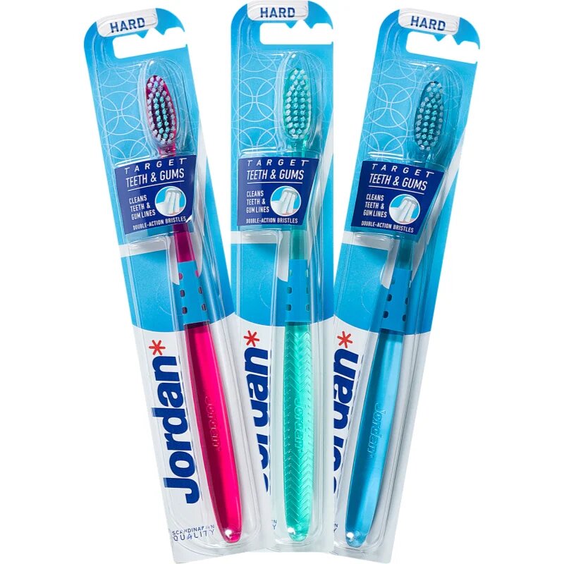 Jordan Target Teeth & Gums Hard zobna ščetka 1 kos