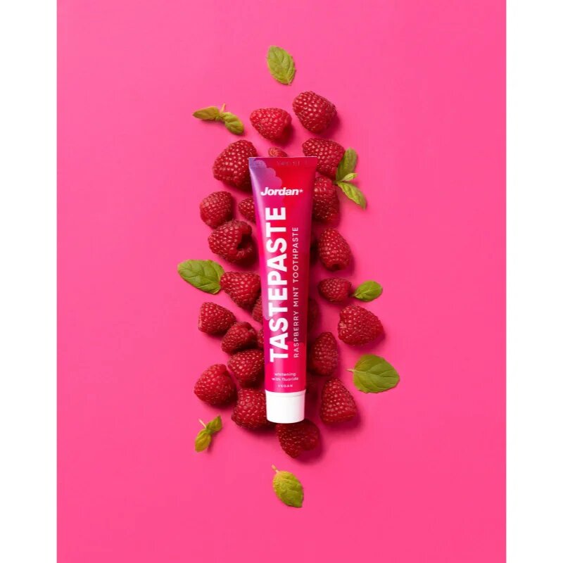 Jordan Tastepaste Raspberry Mint zobna pasta 50 ml