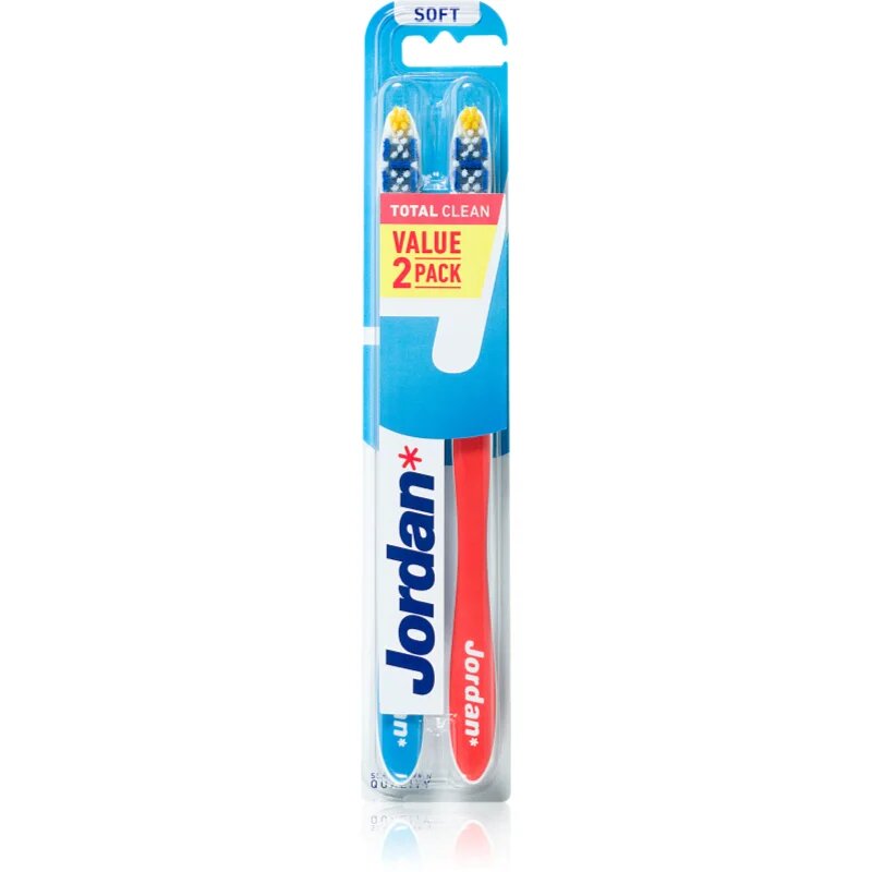 Jordan Total Clean Soft 2 pack zobna ščetka 2 kos