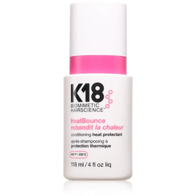 K18 HeatBounce Conditioning Heat Protectant zaščitni balzam za toplotno oblikovanje las 118 ml