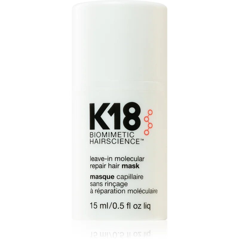 K18 Molecular Repair Hair Mask nega las brez spiranja 15 ml
