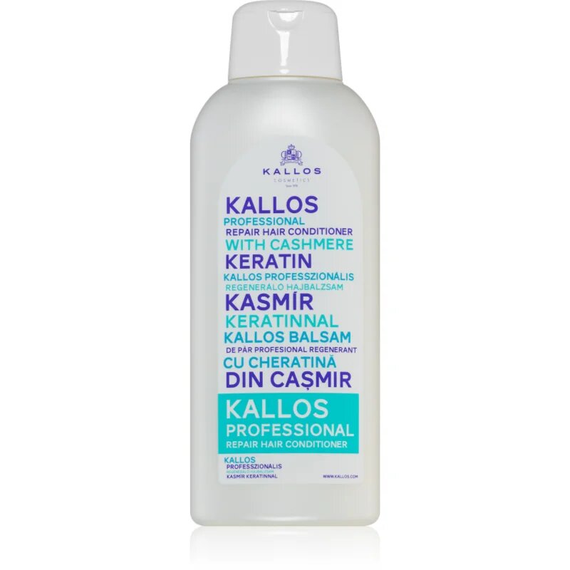 Kallos Cashmere keratin hranilni balzam za suhe in grobe lase za ženske 1000 ml