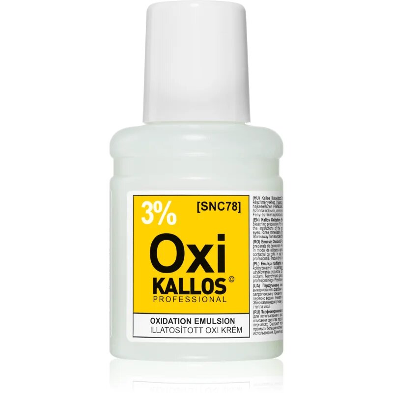 Kallos Classic Oxi kremasti peroksid 3% za profesionalno uporabo 60 ml