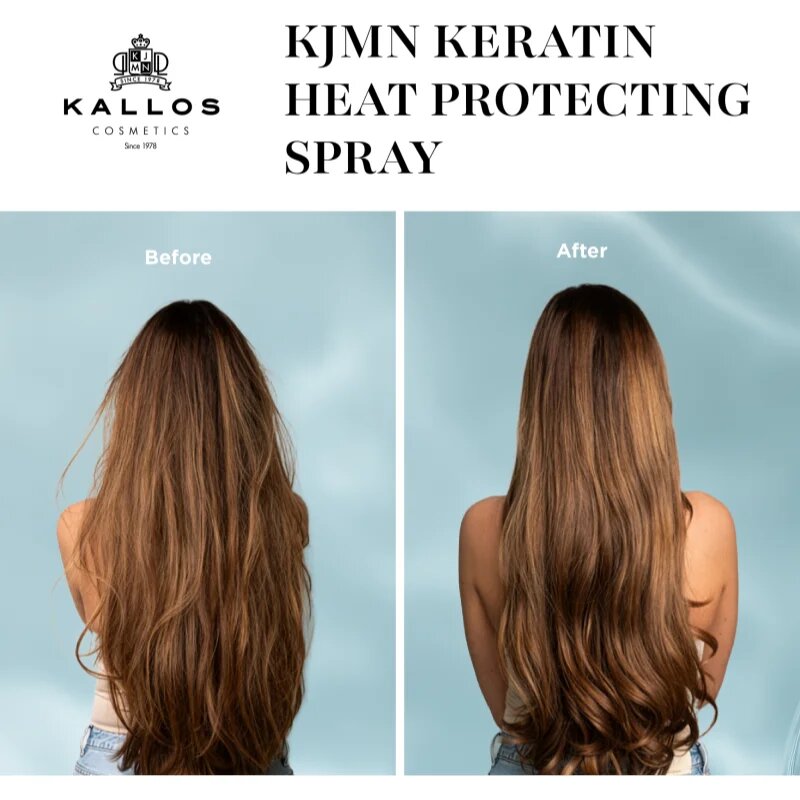 Kallos KJMN Keratin zaščitno pršilo za toplotno oblikovanje las 200 ml
