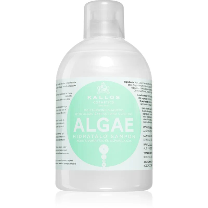 Kallos KJMN Professional Algae vlažilni šampon z izvlečki alg in oljčnim oljem 1000 ml