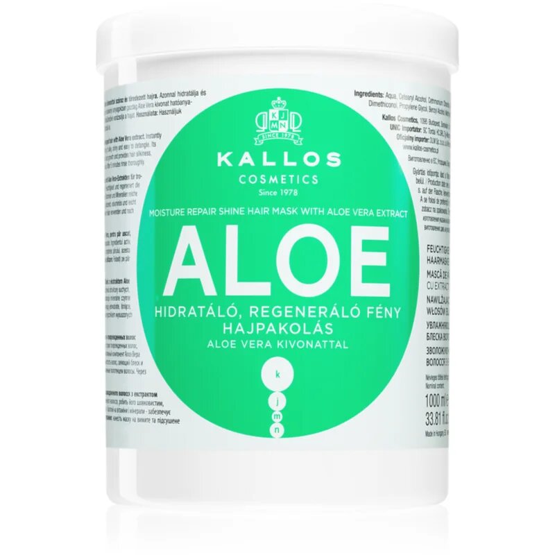 Kallos KJMN Professional Aloe vlažilna maska z aloe vero 1000 ml