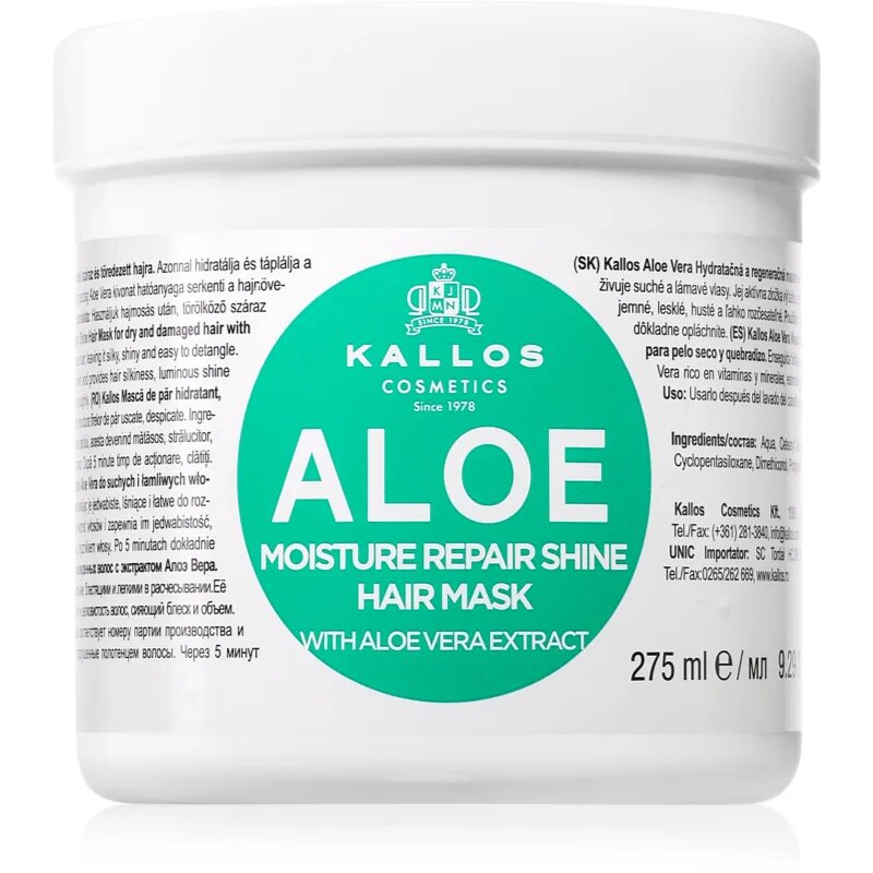 Kallos KJMN Professional Aloe vlažilna maska z aloe vero 275 ml
