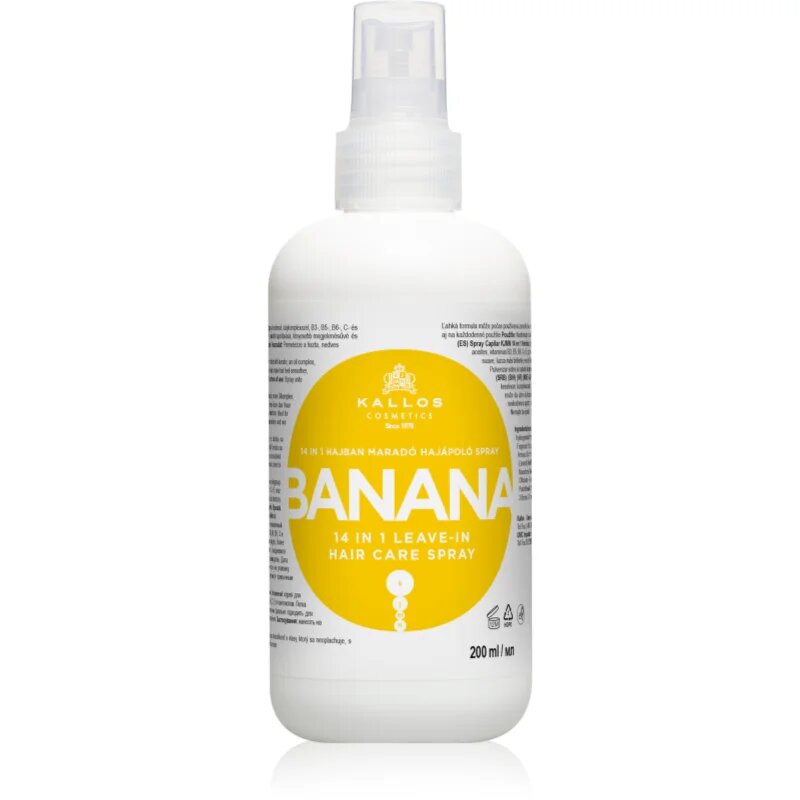 Kallos KJMN Professional Banana pršilo brez spiranja za lase 200 ml