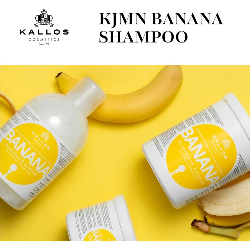 Kallos KJMN Professional Banana šampon za okrepitev las 500 ml