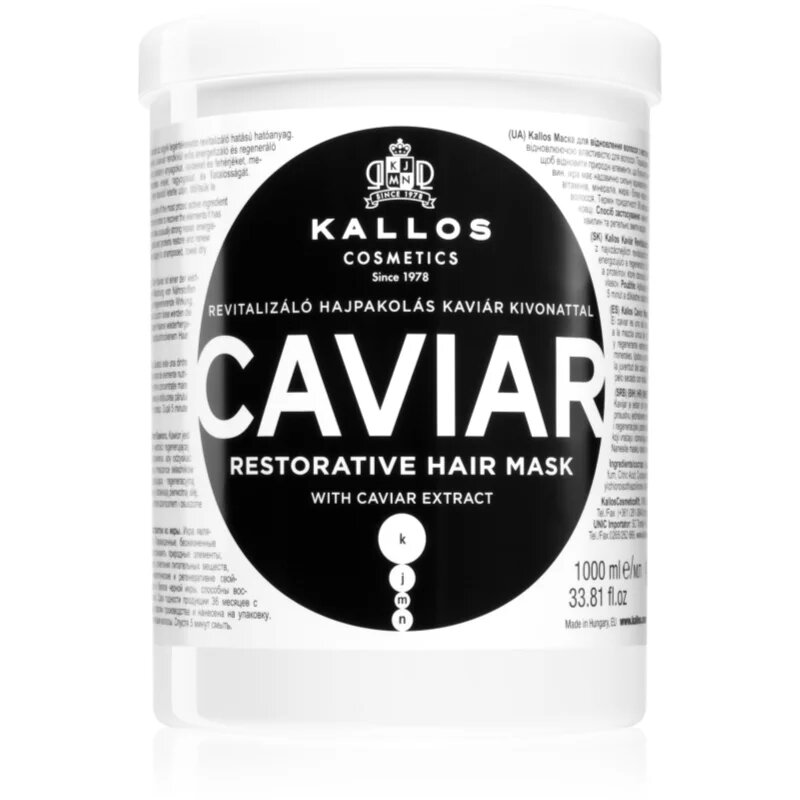 Kallos KJMN Professional Caviar obnovitvena maska s kaviarjem 1000 ml