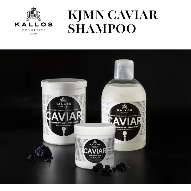 Kallos KJMN Professional Caviar obnovitveni šampon s kaviarjem 1000 ml