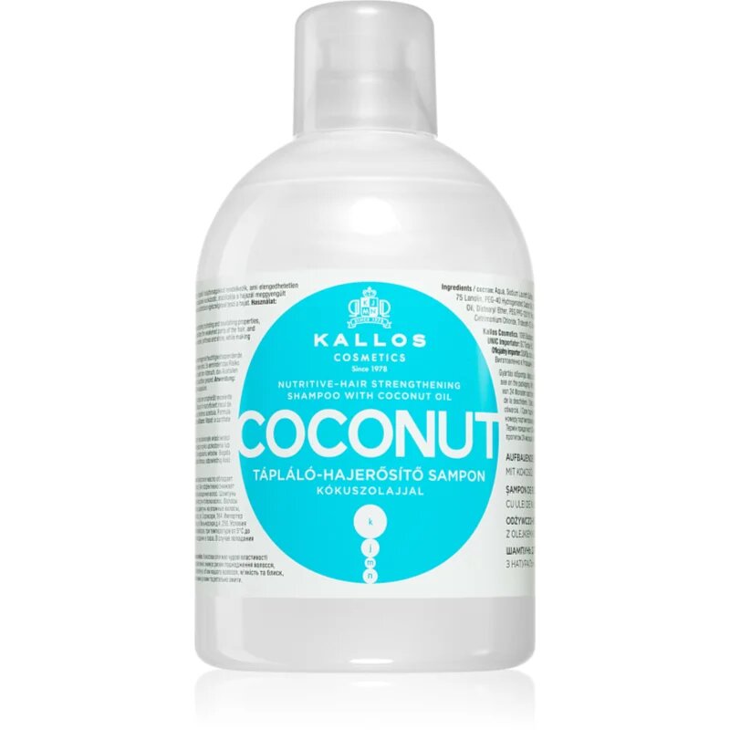 Kallos KJMN Professional Coconut šampon za poškodovane lase 1000 ml
