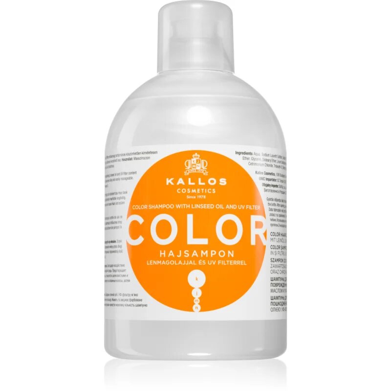 Kallos KJMN Professional Color šampon za barvane in občutljive lase 1000 ml
