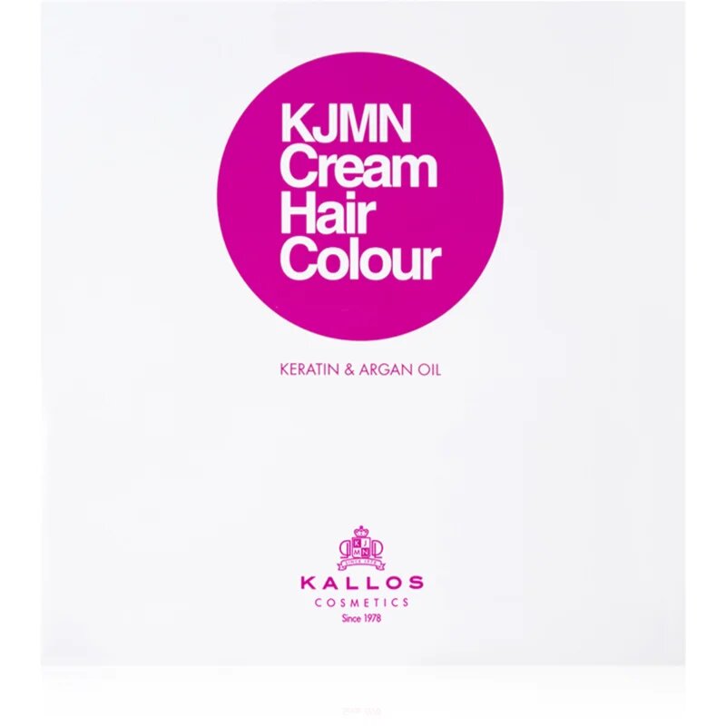 Kallos KJMN Professional Cream Hair Colour Keratin & Argan Oil barva za lase s keratinom in arganovim oljem odtenek 12.1 Special Ultra Blonde 100 ml