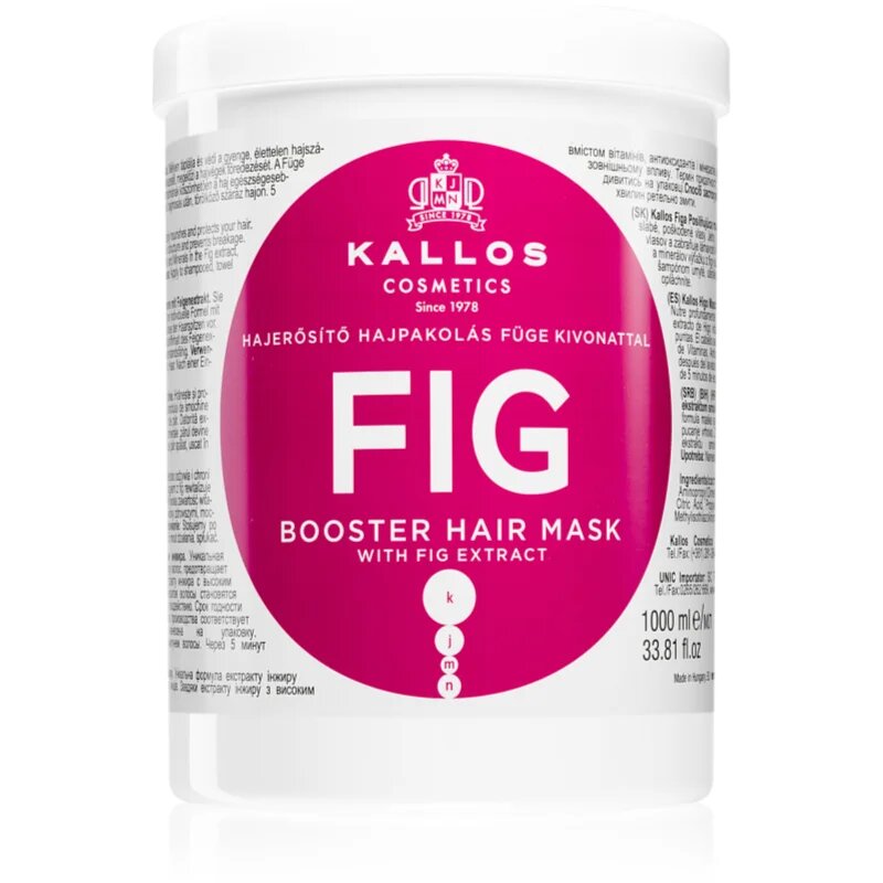 Kallos KJMN Professional Fig globinsko hranilna maska za lase 1000 ml