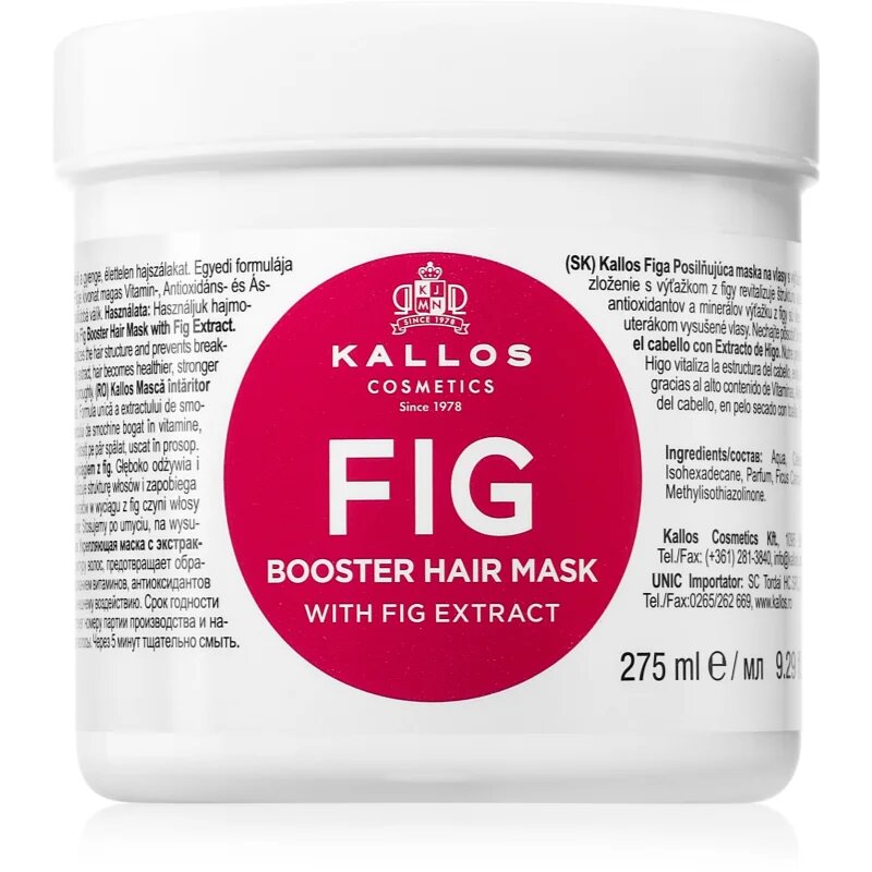 Kallos KJMN Professional Fig globinsko hranilna maska za lase 275 ml