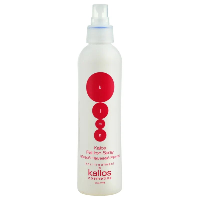 Kallos KJMN Professional Flat Iron Spray zaščitno pršilo za toplotno oblikovanje las 200 ml