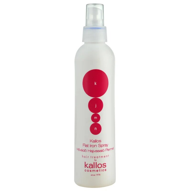 Kallos KJMN Professional Flat Iron Spray zaščitno pršilo za toplotno oblikovanje las 200 ml