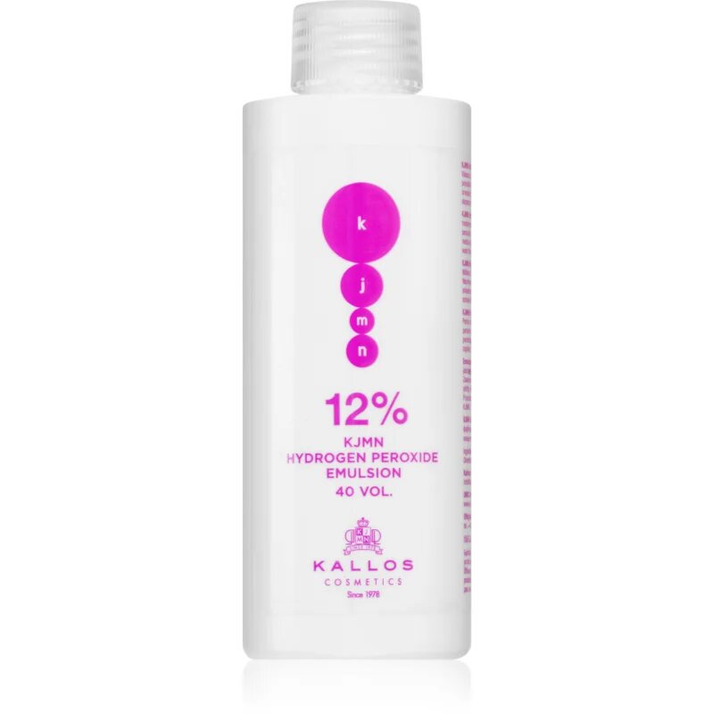 Kallos KJMN Professional Hydrogen Peroxide oksidacijska emulzija 12 % 40 vol. za profesionalno uporabo 150 ml
