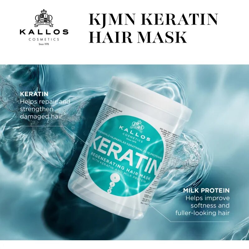 Kallos KJMN Professional Keratin maska za lase s keratinom 500 ml