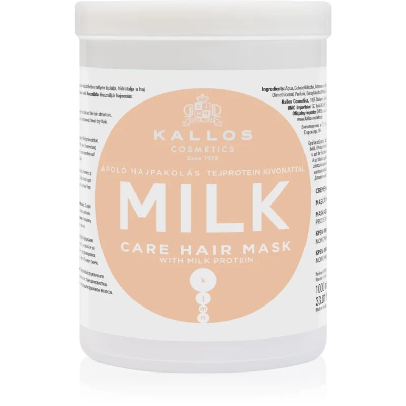 Kallos KJMN Professional Milk maska z mlečnimi beljakovinami 1000 ml