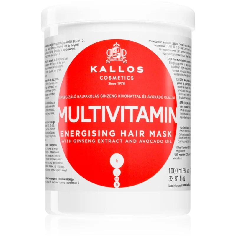 Kallos KJMN Professional Multivitamin energijska maska za lase 1000 ml