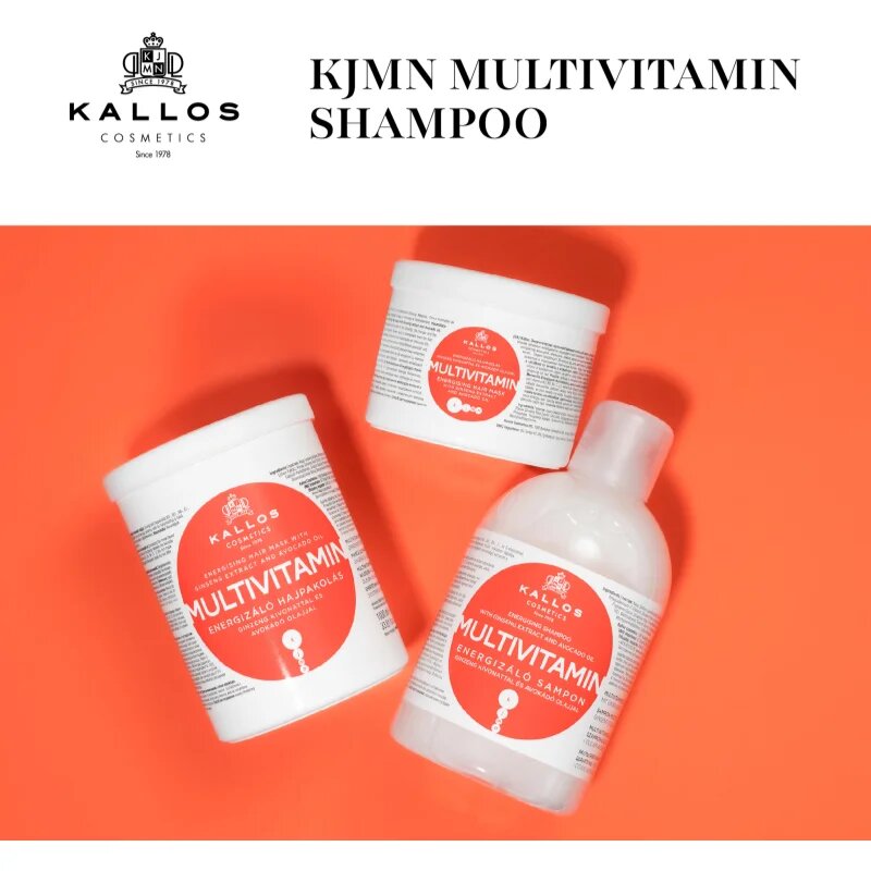 Kallos KJMN Professional Multivitamin energijski šampon 1000 ml