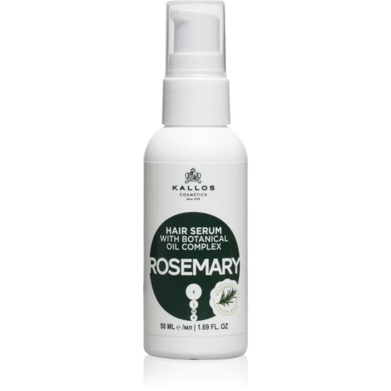 Kallos KJMN Professional Rosemary regeneracijsko in zaščitno olje za poškodovane lase in razcepljene konice 50 ml