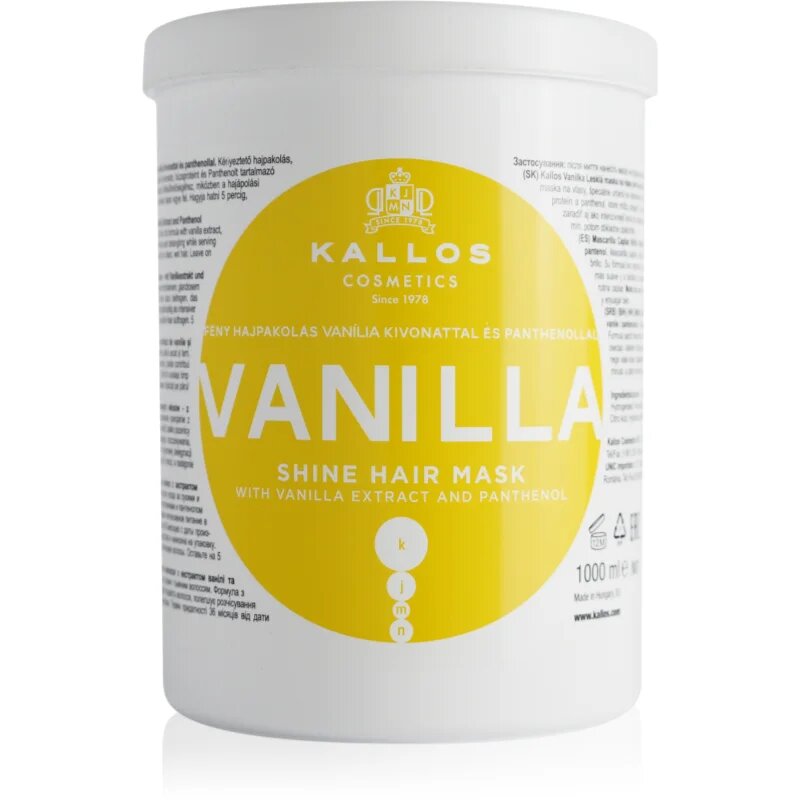 Kallos KJMN Professional Vanilla revitalizacijska maska za lase 1000 ml