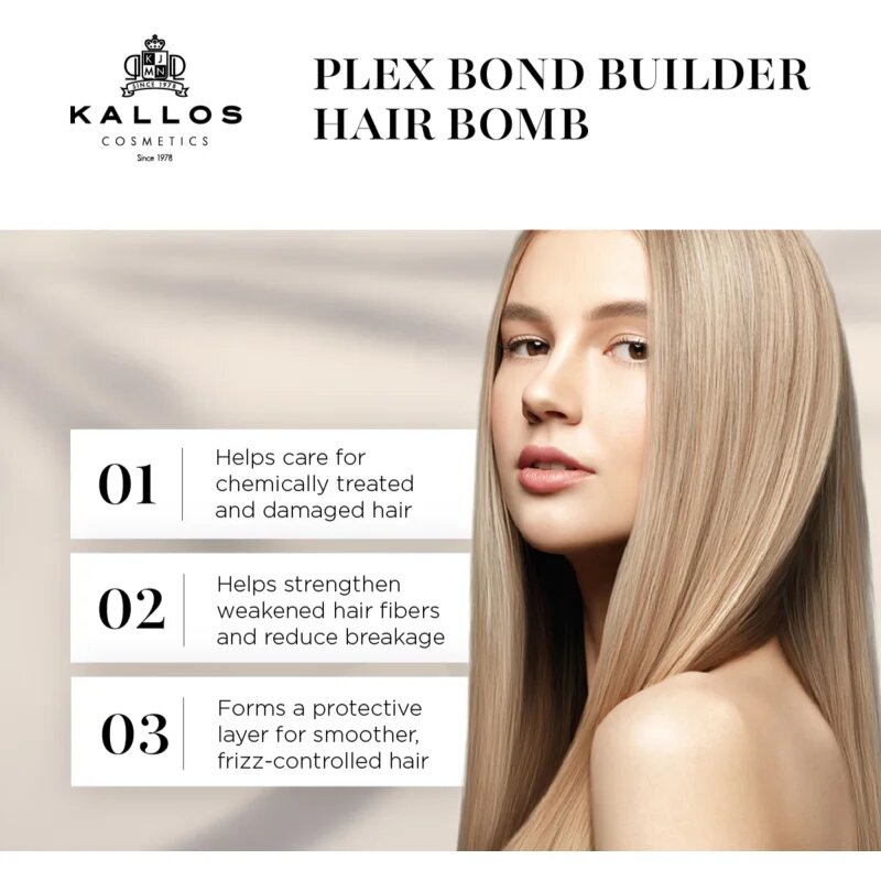 Kallos Plex Hair Bomb hranilni balzam brez spiranja 200 ml