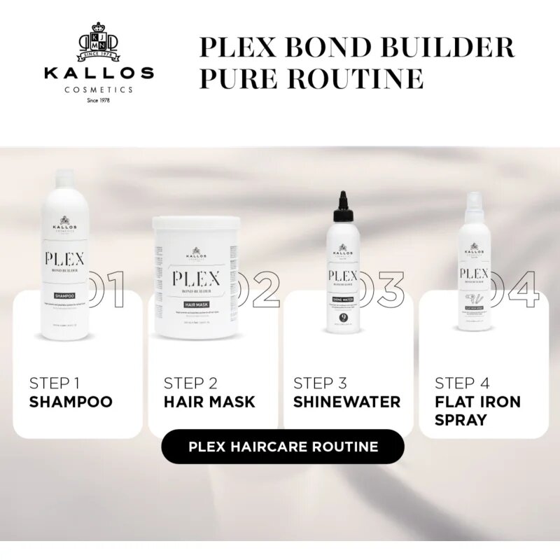 Kallos Plex Hair Mask regeneracijska maska za poškodovane in kemično obdelane lase 1000 ml