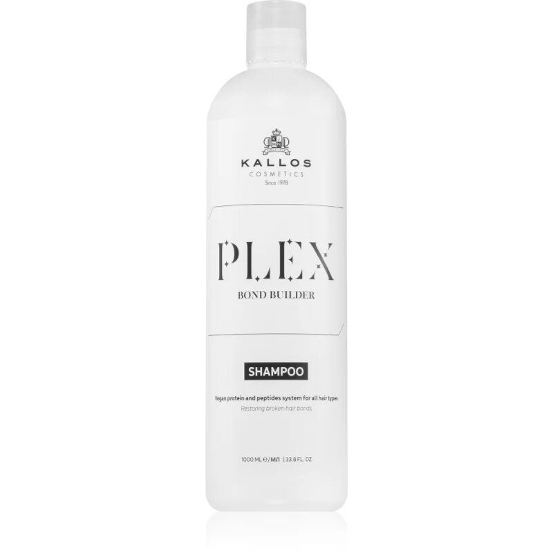 Kallos Plex Shampoo regeneracijski šampon za poškodovane in kemično obdelane lase 1000 ml