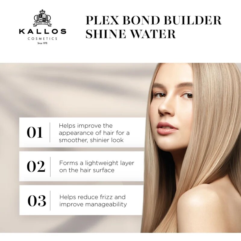 Kallos Plex Shine Water regeneracijska kura za poškodovane lase 200 ml