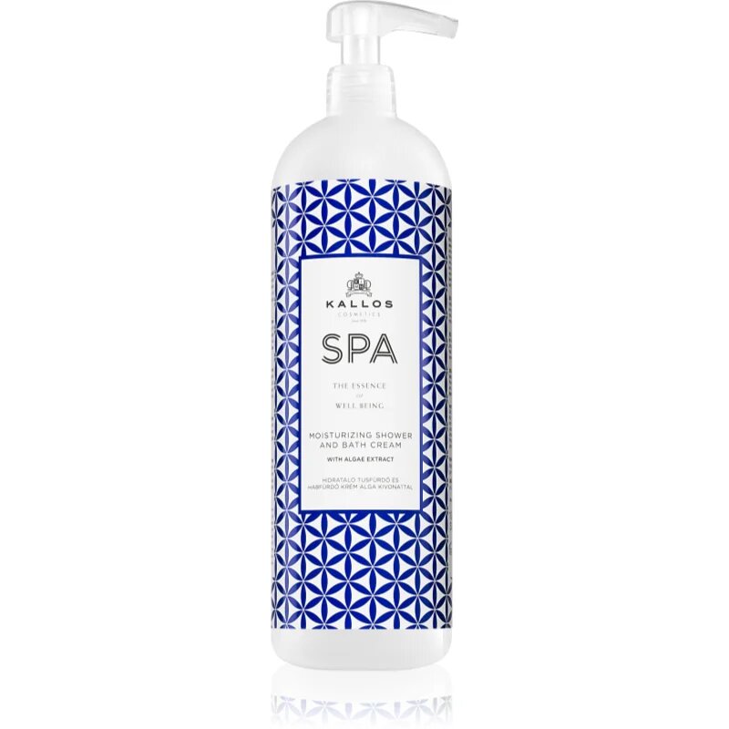 Kallos Spa kremast gel za prhanje in kopel z vlažilnim učinkom 1000 ml