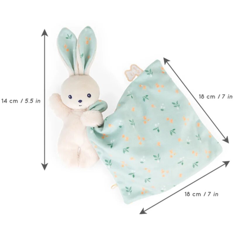 Kaloo Carre Douceur plišasta igrača Mint Rabbit 1 kos