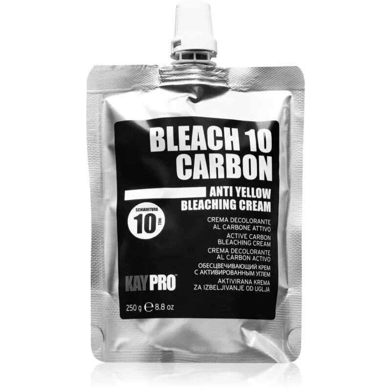 Kaypro Bleach 10 Carbon Anti Yellow Bleaching Cream posvetlitvena krema za lase 250 g
