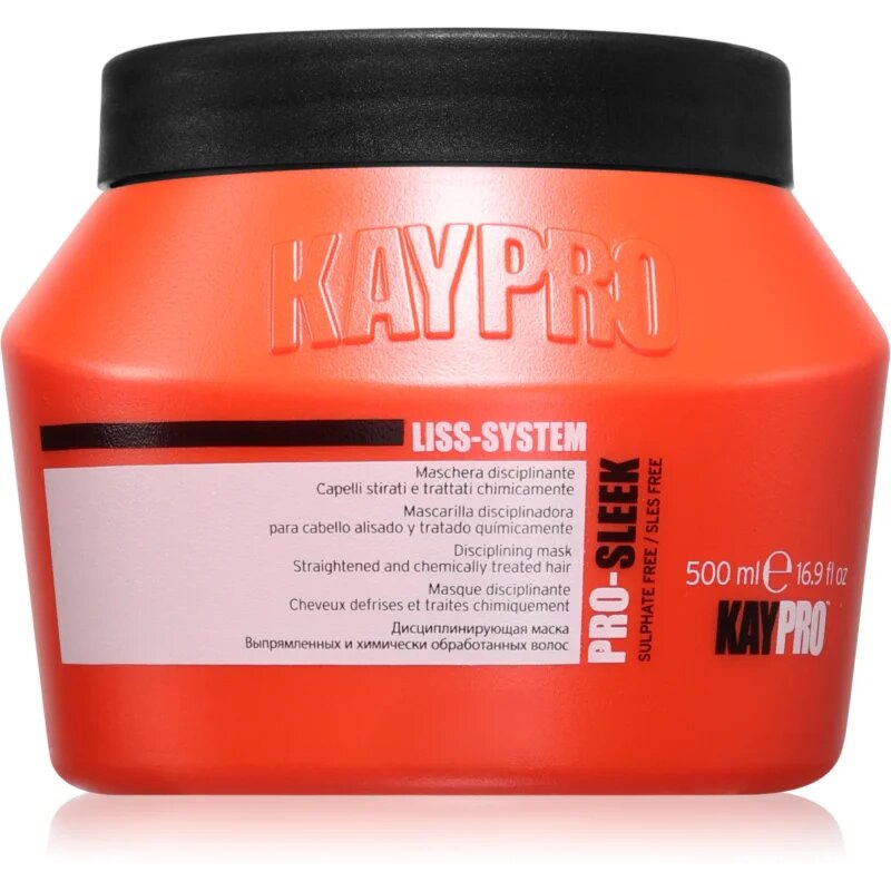 Kaypro Liss-System Disciplining Mask maska za neobvladljive lase 500 ml