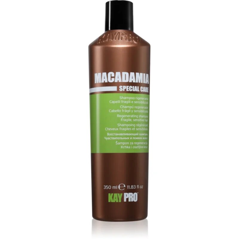 Kaypro Macadamia Regenerating Shampoo regeneracijski šampon za lomljive lase 350 ml