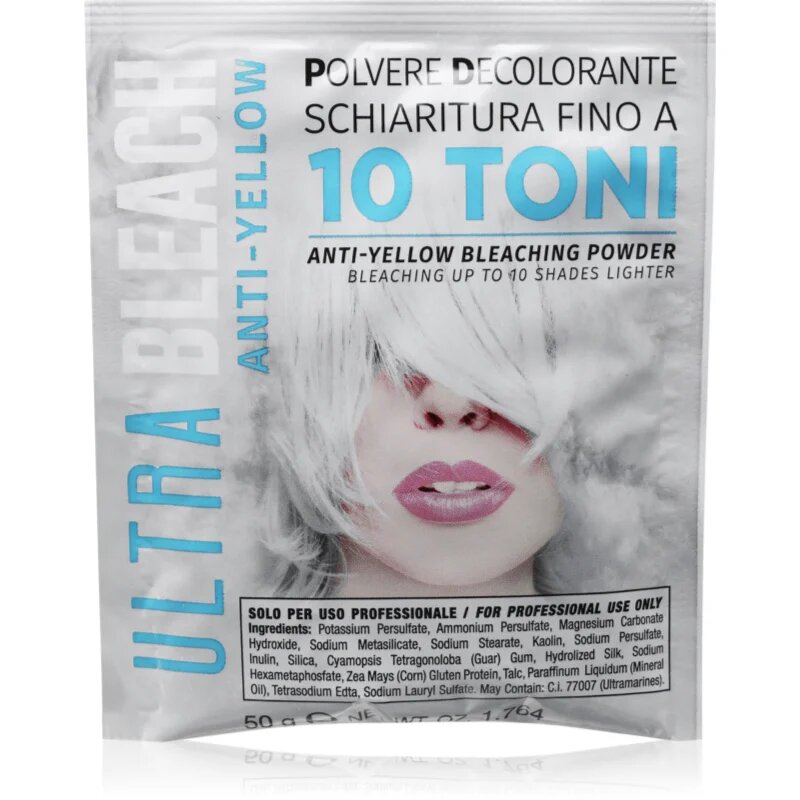 Kaypro Ultra Bleach No-Yellow Bleaching Powder odstranjevalec barve za lase za profesionalno uporabo 50 g