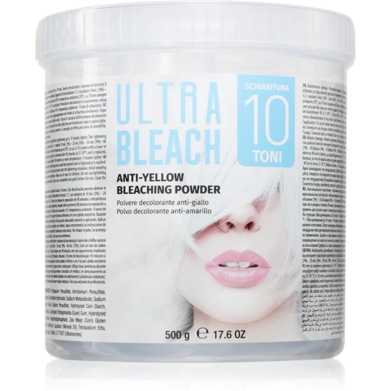 Kaypro Ultra Bleach No-Yellow Bleaching Powder odstranjevalec barve za lase za profesionalno uporabo 500 g
