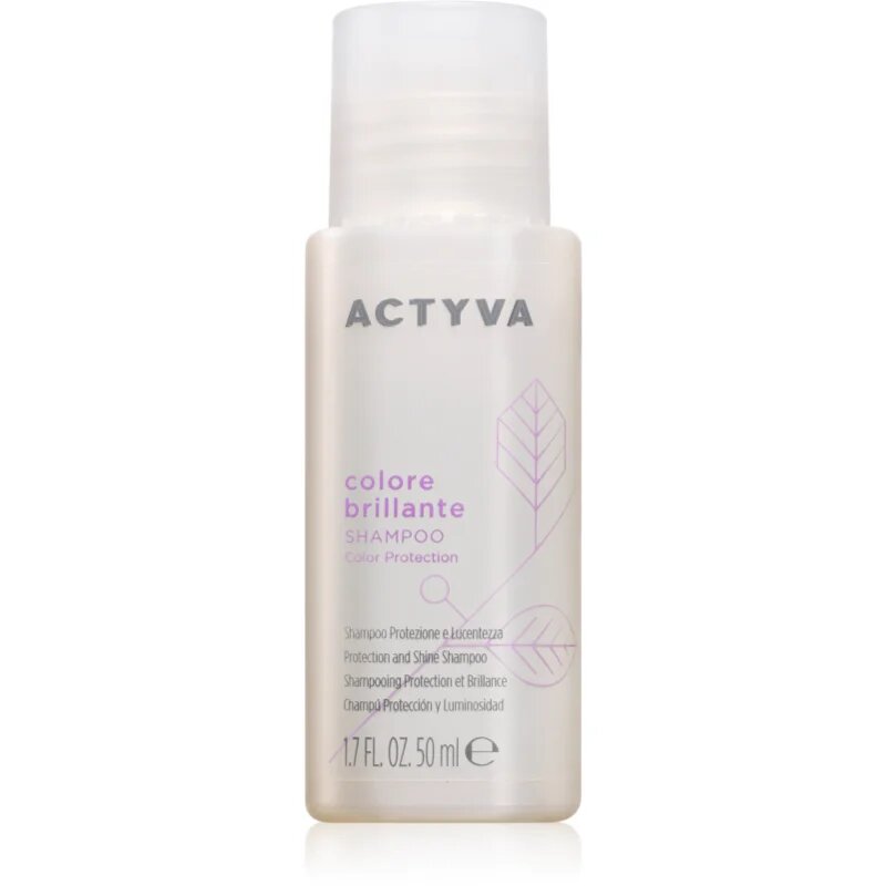 Kemon Group Actyva Colore Brillante posvetlitveni in krepilni šampon za barvane lase 50 ml