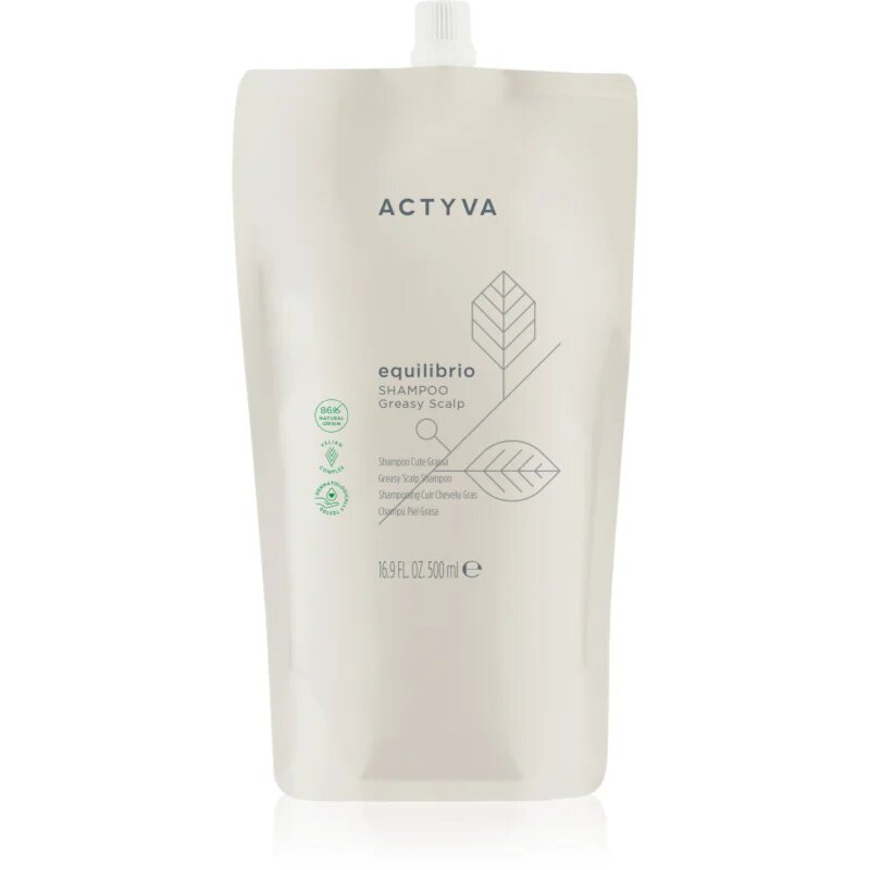 Kemon Group Actyva Equilibrio globinsko čistilni šampon za mastno lasišče 500 ml