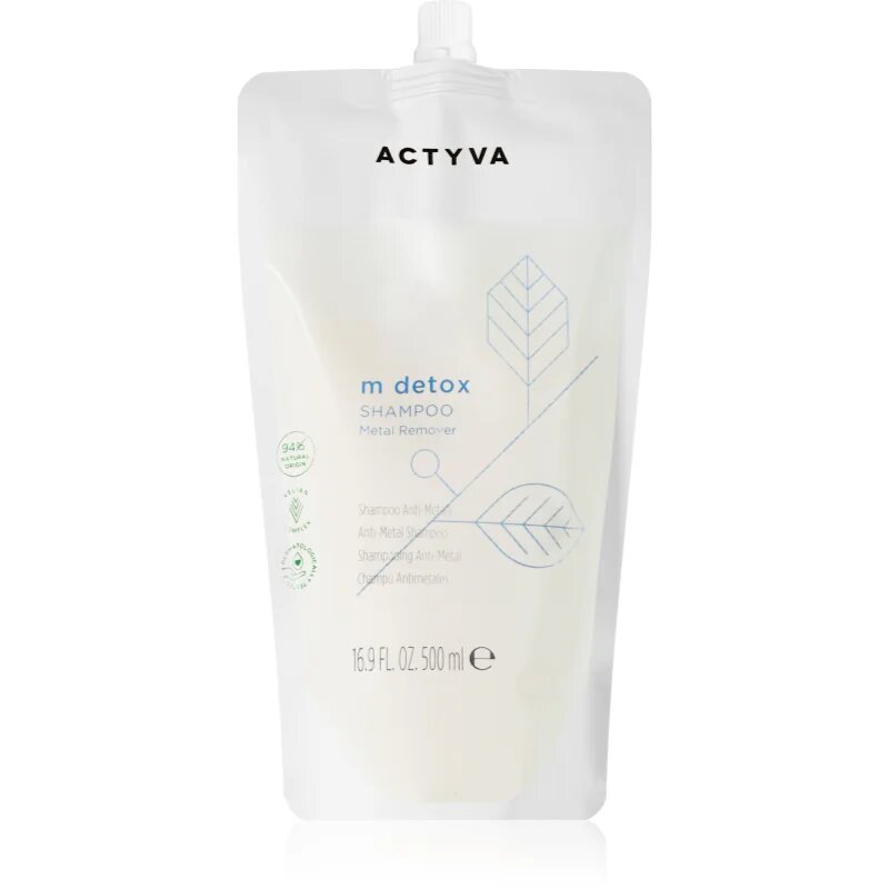 Kemon Group Actyva M Detox čistilni razstrupljevalni šampon proti trdi vodi 500 ml