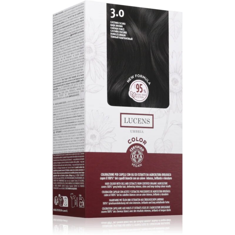 Kemon Group Lucens Umbria barva za lase odtenek 3.0 Castano scuro 100 ml