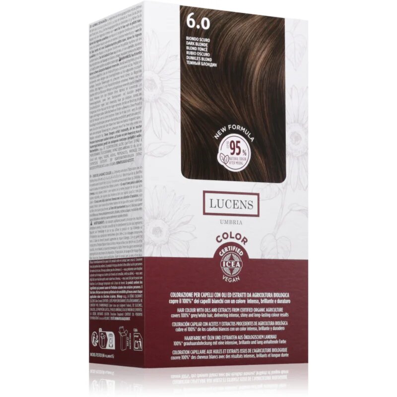 Kemon Group Lucens Umbria barva za lase odtenek 6.0 Biondo Scuro 100 ml